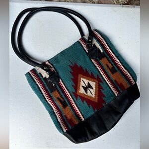 El Paso wool saddle blanket purse